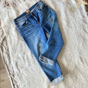 Driftwood Cotton Cropped Jeans